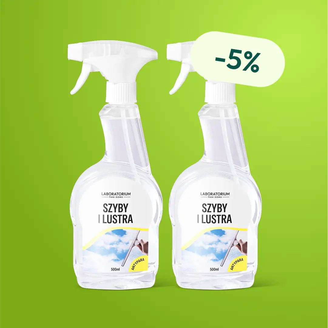 D-LUX - Płyn do szyb i luster z funkcją Antypary 500 ml - Zestaw 2 butelek z rabatem